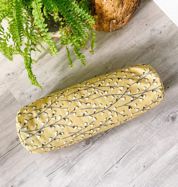 yoga bolster mustard