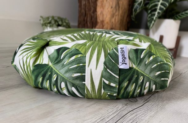 lush leaf zafu cushion