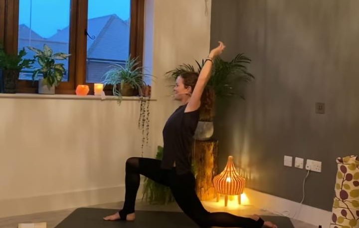 morning yoga step