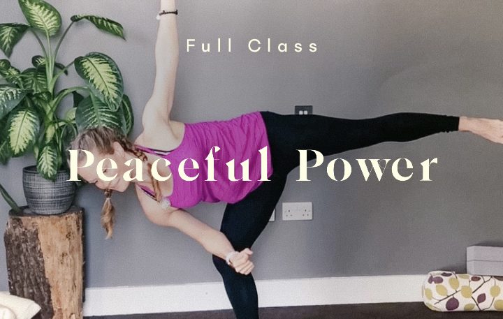 peaceful power yoga class