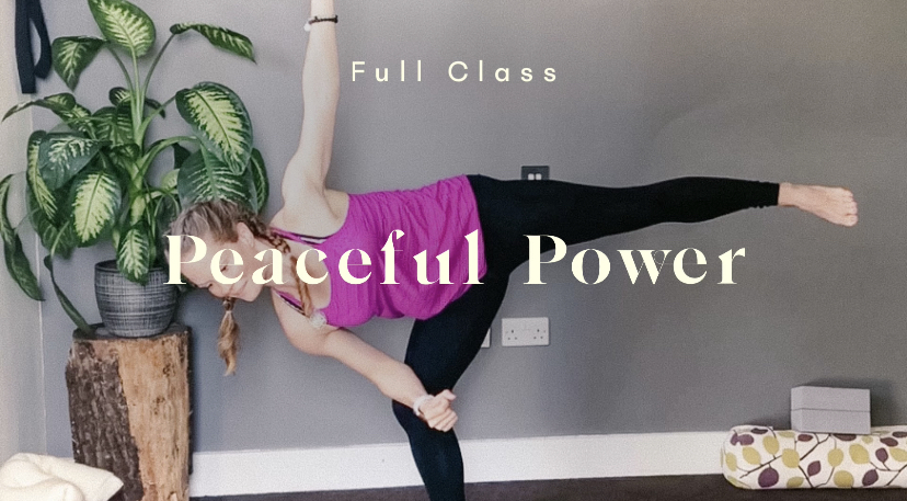 peaceful power yoga class