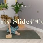slidey core yoga class