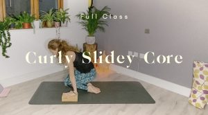 slidey core yoga class