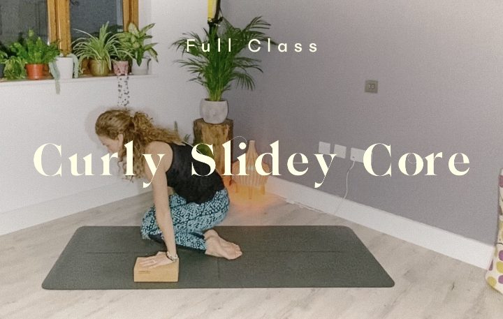 slidey core yoga class