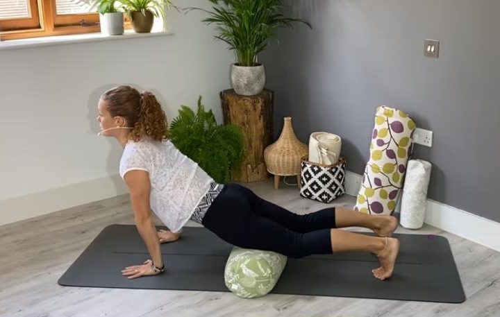 yoga bolster class